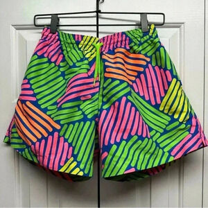 Chubbies Neon Strip Swim Trunks - Size Medium  5" Inseam -  Made in the USA